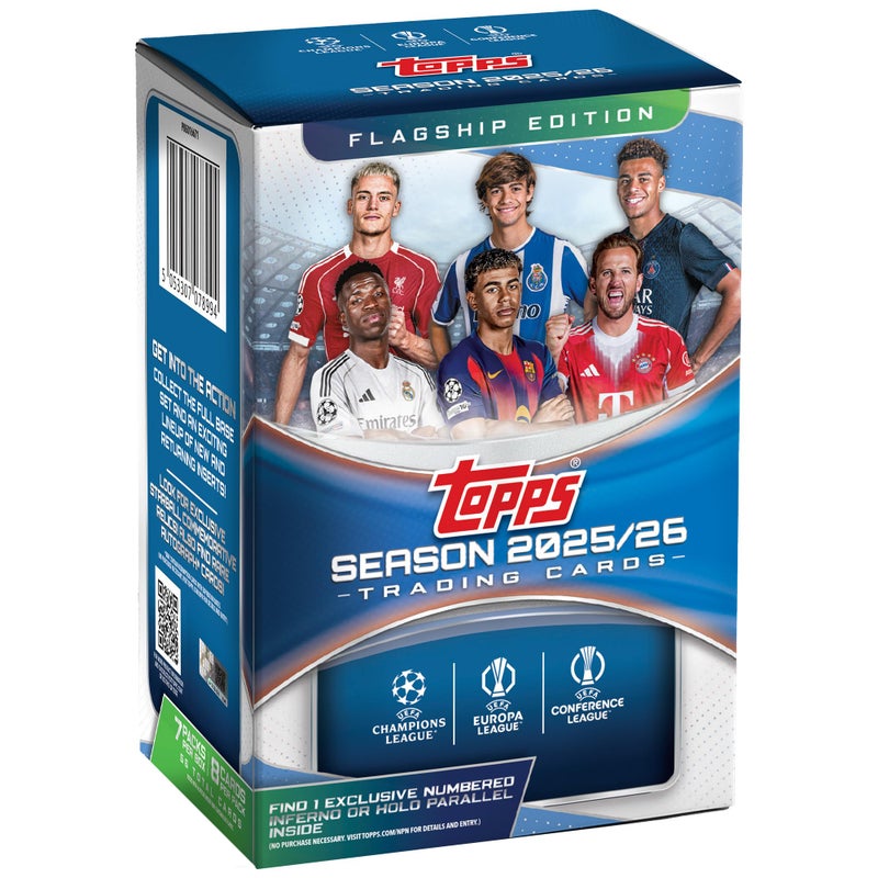 Topps 2025-26 Topps UEFA Club Competitions Soccer - Factory Sealed - Value Box - Image 1