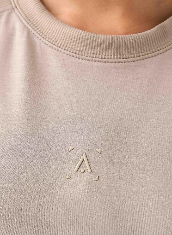 Splash Active Beige Kappa Women Soft Touch Sweatshirt for Women | Best Price UAE