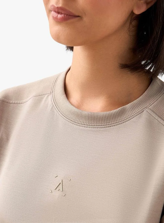 Splash Active Beige Kappa Women Soft Touch Sweatshirt for Women | Best Price UAE