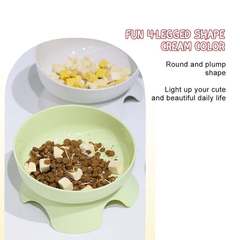 Elevated Cat Bowls No-Spilling Tilted Raised Pet Food and Water Bowls for Cats and Small Dogs Pet Accessories for Food Water Feeding - Image 2