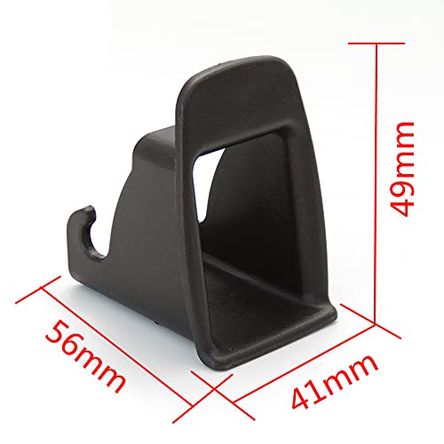 Shkalacar دليل قفل حزام واجهة ISOFIX من شكالاكار، 2 قطعة، دليل تثبيت حزام مقعد السيارة واجهة ISOFIX، موصل حامل حزام الأمان، أسود - Image 4