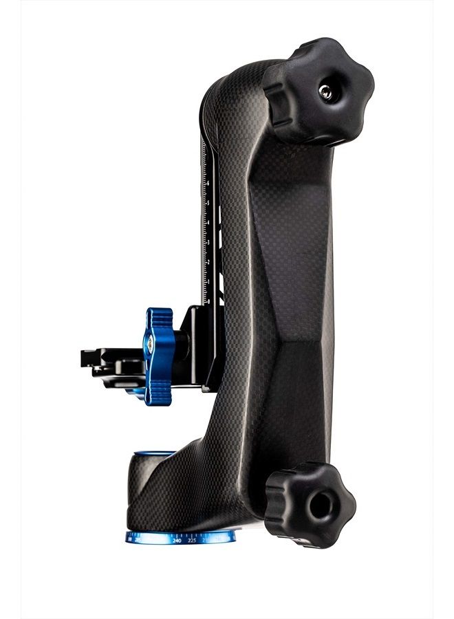 BENRO Carbon Fiber Gimbal Head with PL100W QR Plate, Support Lenses up to 600mm, Pan Adjustments, 50lb Capacity- Black (GH3) - Image 5