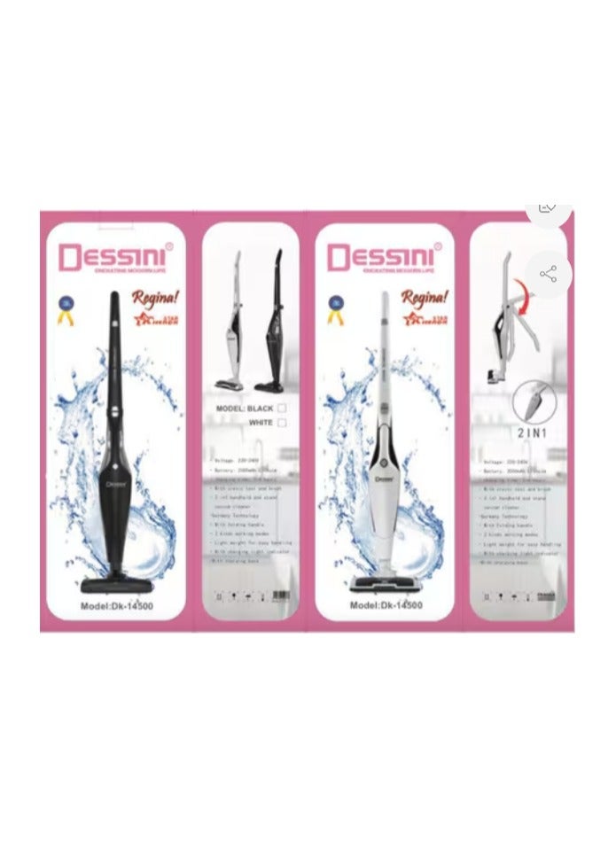 Dessini Regina 2 In 1 Handheld And Stand Vacuum Cleaner Black - Image 2