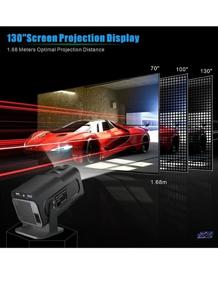 ELTRAZONE Smart 5G Portable Projector HD 1080P – Support 4K, WiFi6, BT 5.0, Android 11 – 150 Inches Screen, Auto Keystone Correction – Compatible With Android/iOS/TV Box/HDMI/USB/PS4/PS5 Game Controller/iPhone/Samsung/Huawei/Xiaomi  - Image 2