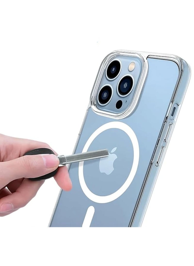 Clear Mobile Phone Case Mobile Phone Protective Cover Anti-scratch and Shock-proof with Magnetic Wireless Charging Suitable for iPhone15 Plus