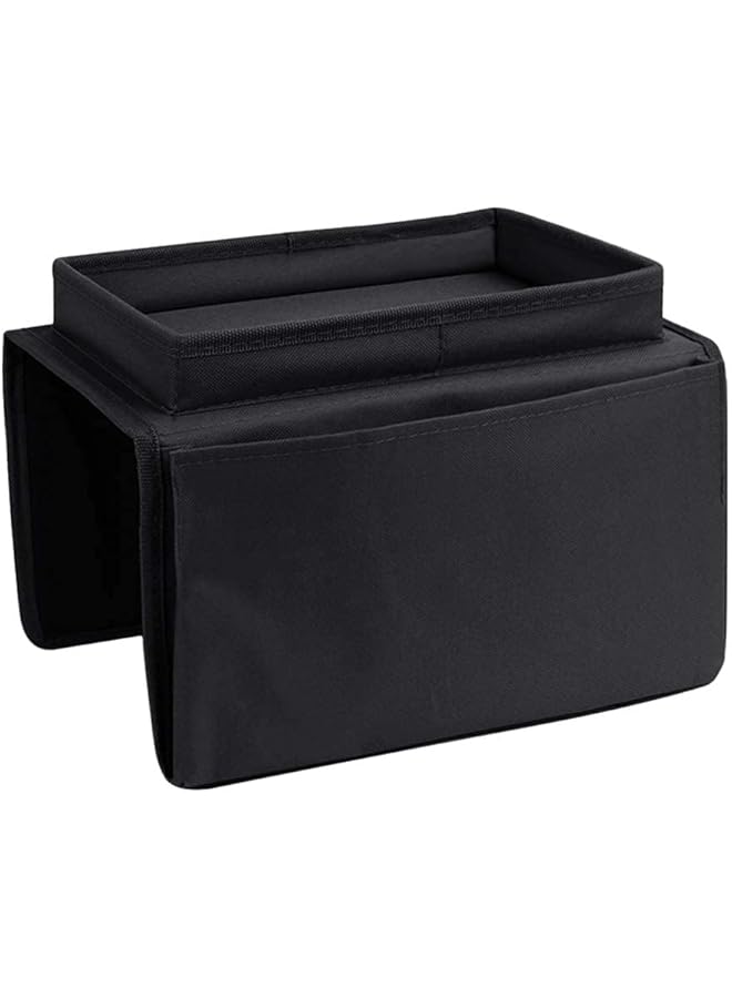 erorex Sofa Armrest Organizer With Cup Holder Tablet Book Magazines Drinks Holder Pouch Tray Chair Arm Tv Remote Holder For Recliner Couch Armchair Caddy Bedside Storage Pockets Bag For Cellphone  - Image 5