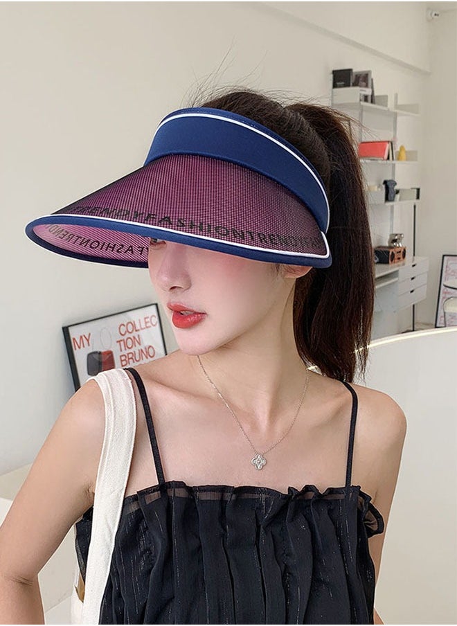 ZCM-HAPPY Summer Unisex Outdoor Sports Bare UV Protection Hat Visor Breathable Sun Visor  - Image 5