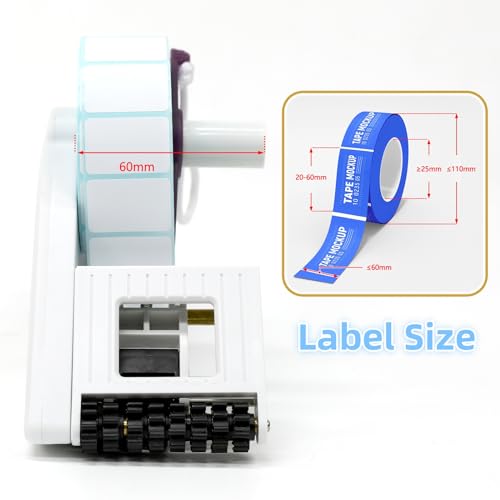 ZONEPACK Manual Label Applicator Round Bottle Labeling Machine Hand-held Square Round Labeller Flat Curved Surface Label Dispenser - Image 2
