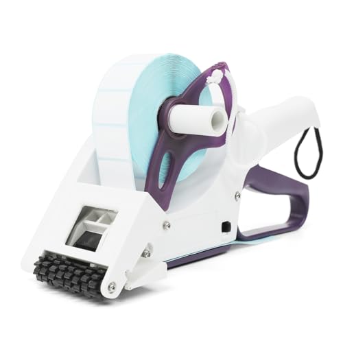ZONEPACK Manual Label Applicator Round Bottle Labeling Machine Hand-held Square Round Labeller Flat Curved Surface Label Dispenser - Image 1