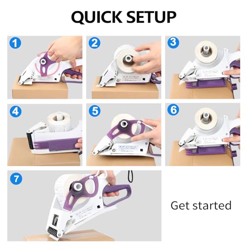 ZONEPACK Manual Label Applicator Round Bottle Labeling Machine Hand-held Square Round Labeller Flat Curved Surface Label Dispenser - Image 5