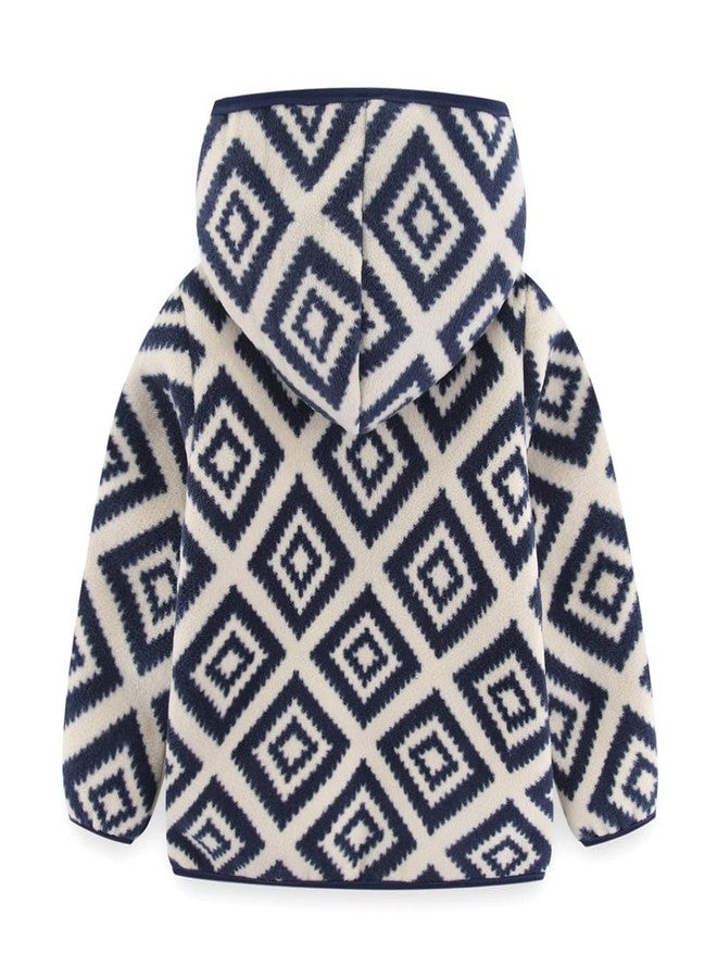 Mud Kingdom Toddler Boys Jacket with Hood Print Long Sleeve Cute Plaid Blue Full Zipper 2T - Image 3