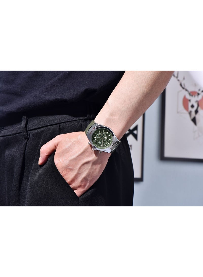 BENYAR Watches for Men Luxury Quartz Water Resistant Watch Men's Chronograph Genuine Leather Strap 5206GN - Image 3