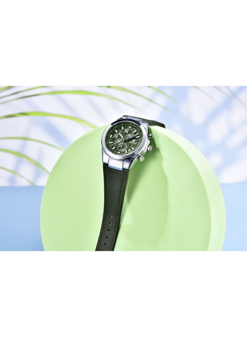 BENYAR Watches for Men Luxury Quartz Water Resistant Watch Men's Chronograph Genuine Leather Strap 5206GN - Image 4