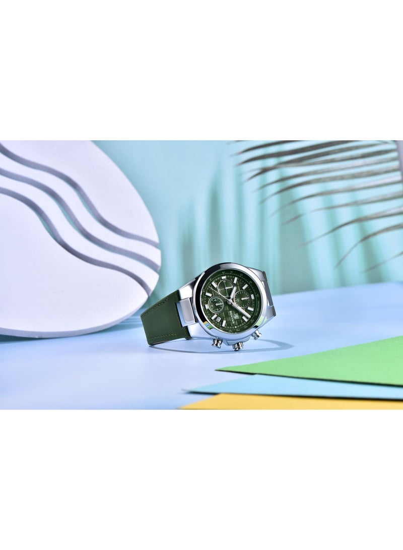 BENYAR Watches for Men Luxury Quartz Water Resistant Watch Men's Chronograph Genuine Leather Strap 5206GN - Image 5