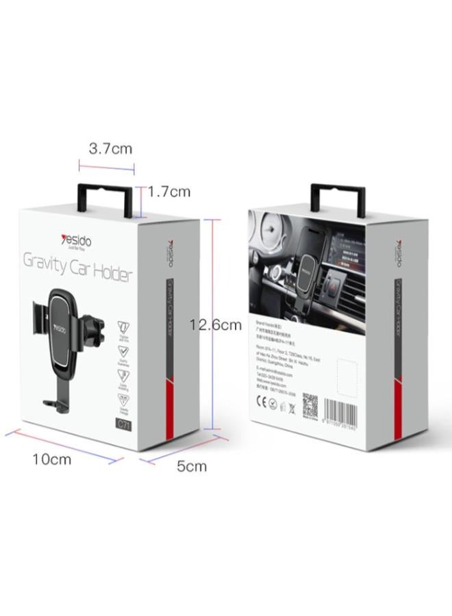 Yesido C71 Stock Spring Clip Mobile Phone Holder 360 Rotation Universal Car Mount Holder For Sale  - Image 5