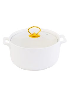 Shallow Shallow Bone China Porcelain 17-Piece Soup Set - White and Gold Elegance - CX1526-WH  - Image 4