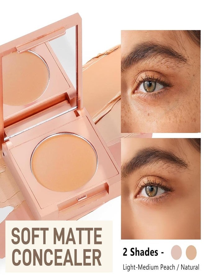MinFei Colored Clay CC Undereye Corrector, Color Corrector for Dark Circles, Redness, Acne, Blemish with Brush, Hydrating Under Eye Concealer to Brighten & Conceal for Women & Men(01# Light-Medium Peach) - Image 3