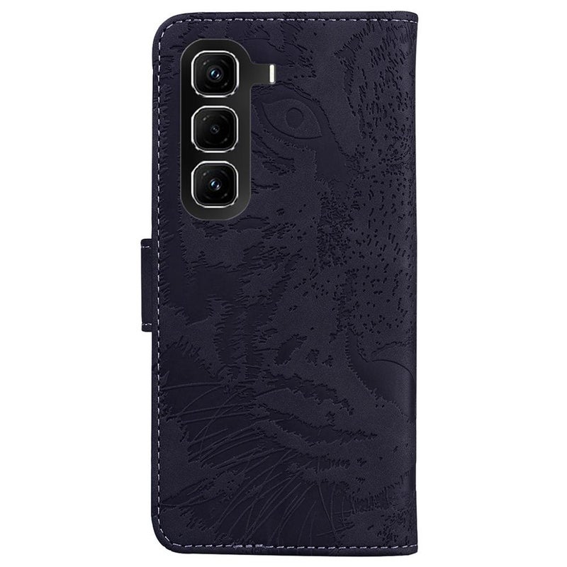 HuHa Protective Cover For Infinix Hot 50 Pro 4G Tiger Embossing Pattern Flip Leather Phone Case(Black) - Image 4