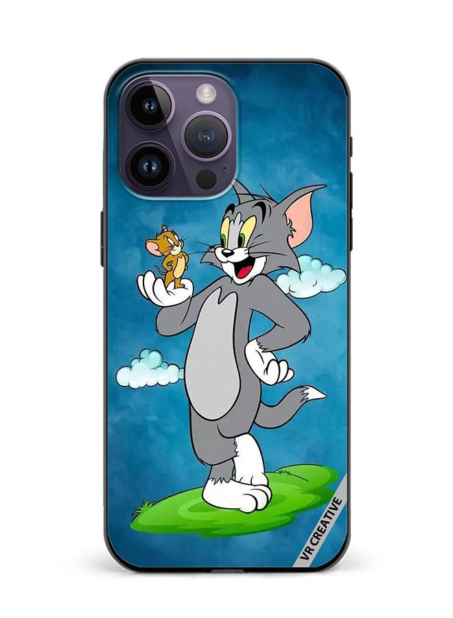 VR CREATIVE Protective Case Cover For Apple iPhone 15 Pro Max Tom And Jerry Design Multicolour - Image 1