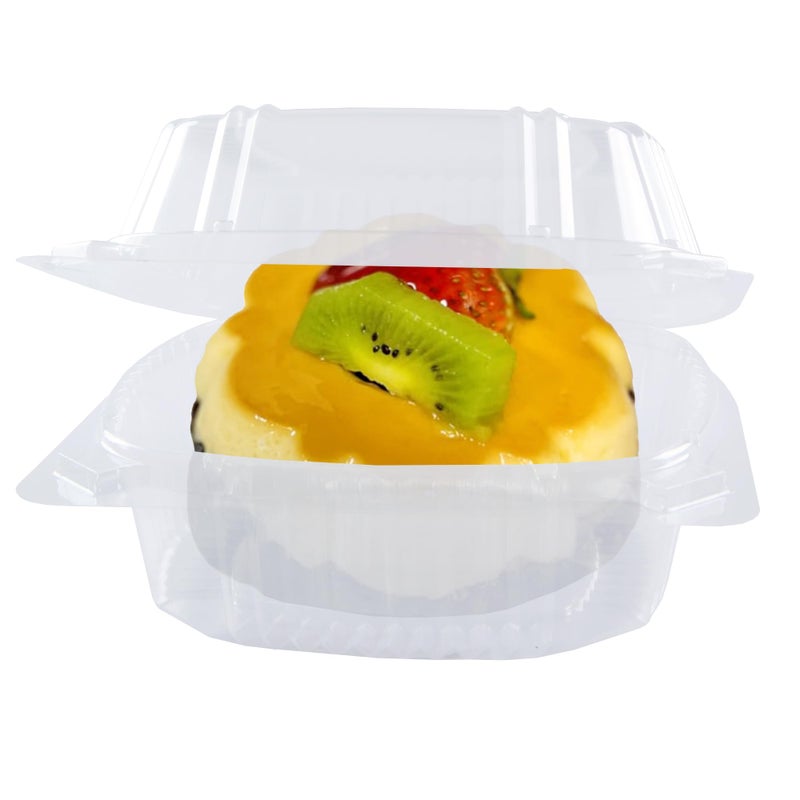 O'Creme Oâ€™Creme Bakeable Plastic Mini Cake Pan with Container - Baking Pan With Non-Stick Silicone - Reusable Mold For Baking and Much More - and Clear Snap-Closure Container - 25 Cake Pans + 25 Containers - Image 3