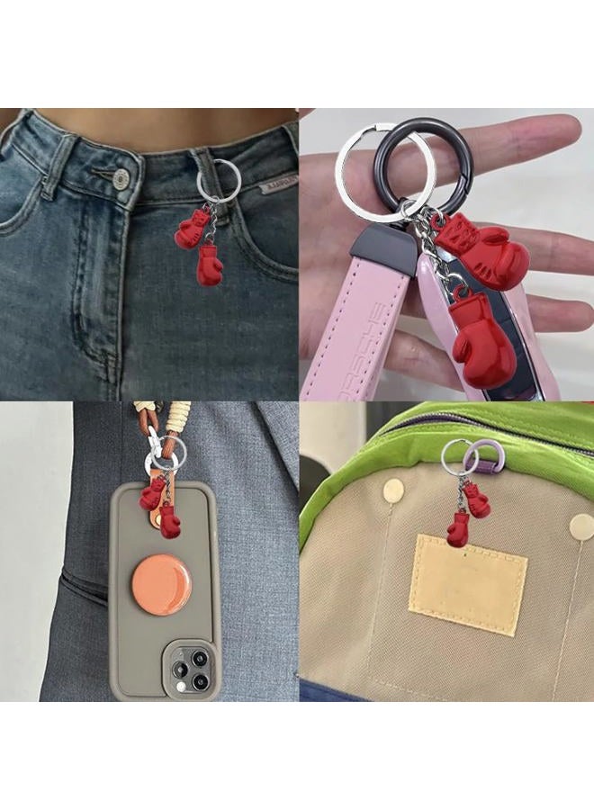 Borhmty Boxer Glove Keychain Sports Gifts for Men Boys Boxing Keychain Gifts for Boxing Lovers Boxing Coach Leader Gifts for Men Women Inspirational Appreciation Gifts for Boxing Men Sports Players - Image 5