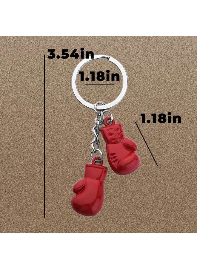 Borhmty Boxer Glove Keychain Sports Gifts for Men Boys Boxing Keychain Gifts for Boxing Lovers Boxing Coach Leader Gifts for Men Women Inspirational Appreciation Gifts for Boxing Men Sports Players - Image 4
