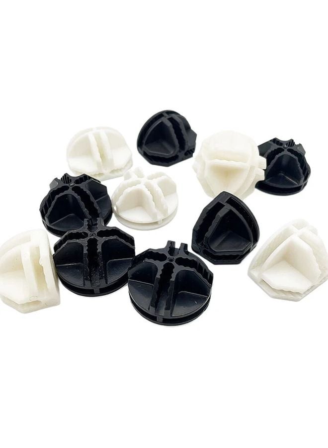 10 قطعة من موصلات خزانة الملابس ذات النمط الغائر مقاس A5، ومشابك منظم وحداتية لخزانة الملابس وخزانة الصندوق - Image 2