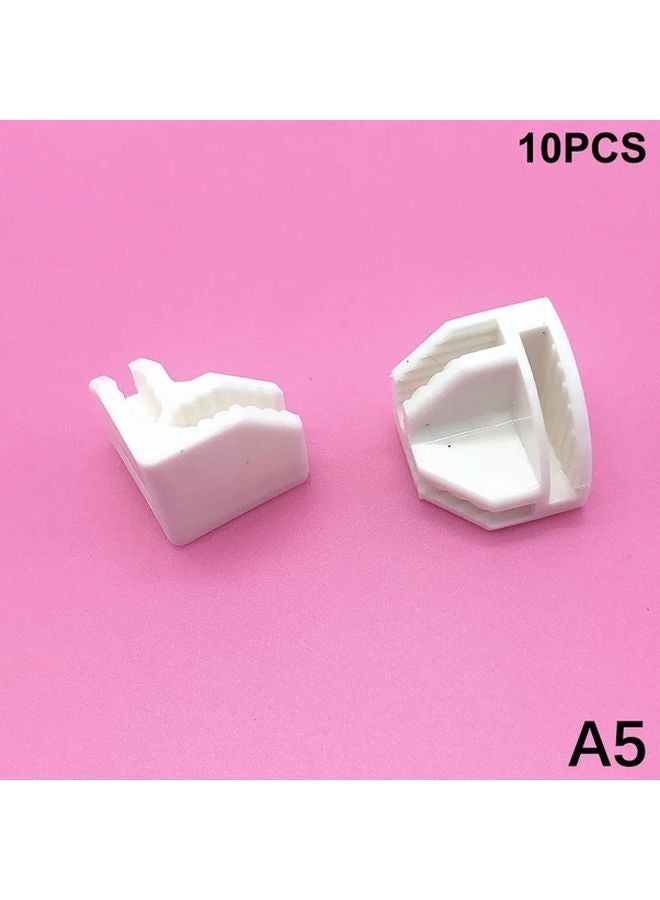 10 قطعة من موصلات خزانة الملابس ذات النمط الغائر مقاس A5، ومشابك منظم وحداتية لخزانة الملابس وخزانة الصندوق - Image 1