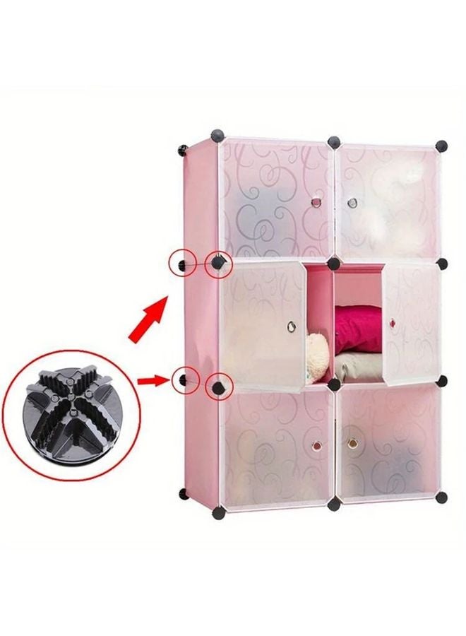 10 قطعة من موصلات خزانة الملابس ذات النمط الغائر مقاس A5، ومشابك منظم وحداتية لخزانة الملابس وخزانة الصندوق - Image 5