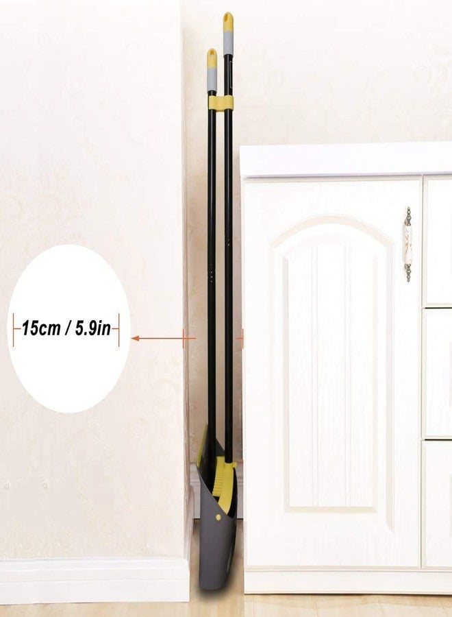 TreeLen مجموعة مكنسة TreeLen مع مجرفة، مجارف قائمة مع مقبض طويل 40"/52" لمجموعة المكنسة والمجرفة للاستخدام المنزلي والمطبخ والمتاجر الداخلية والتجارية، مجرفة قائمة ثقيلة التحمل. - Image 4
