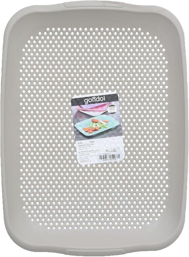 Gondol Multi Chopping Board With Strainer (365 * 275 * 30 mm) Beige
