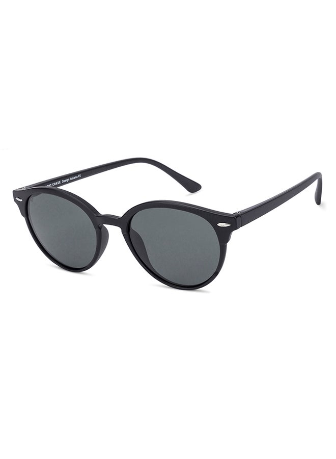 VINCENT CHASE Unisex VINCENT CHASE By Lenskart | Mirage Full Rim Round Polarized & UV Protected Sunglasses For Men & Women VC S12585 - 51mm - Black - Image 2