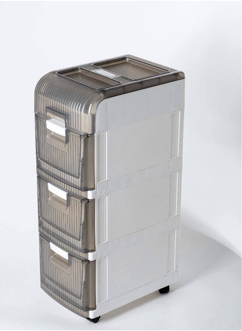 Shannon Mirano 3 Drawer Chest from Khorshid, 37*25*71cm - Practical, elegant, and easy to move F