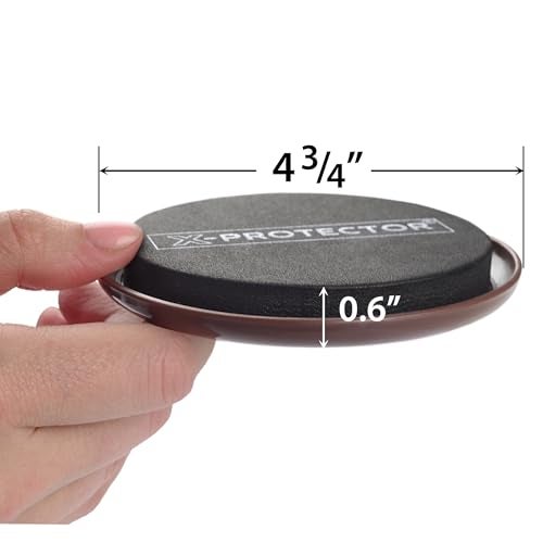 X-Protector Furniture Sliders for Carpet X-PROTECTOR - 8 PCS Best Heavy Moving Pads 4 3/4" - Sliders for Furniture. Move Your Furniture Easy with Reusable Furniture Movers Sliders for Carpets! - Image 2