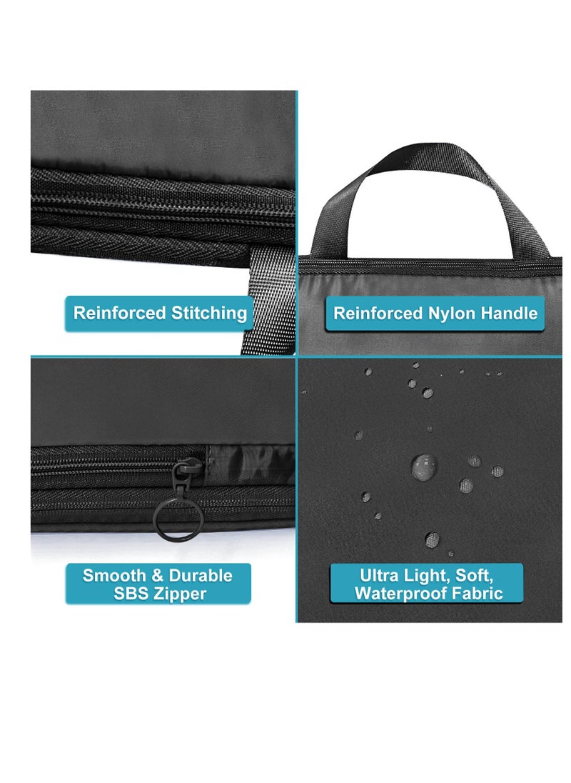Excefore Compression Packing Cubes for Travel, 2 Pack Expandable Storage Bag, Ultralight Luggage Packing Organizers Compression Cubes for Suitcases Backpack, black  - Image 2