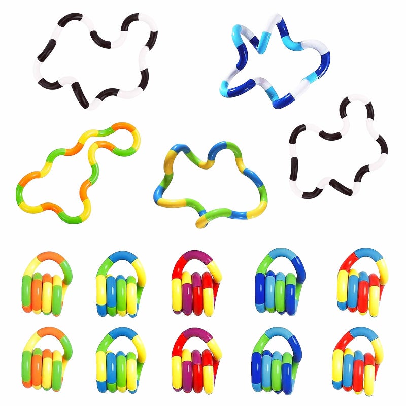 ZZSFBDZSW 15PCS Quiet Twisty Fidget Toys Squeeze Twist and Spin Multicolored Sensory Toys for Kids and Adults Stress Relief Toys Educational Tools for ClassroomAlternative gifts Random Color - Image 3