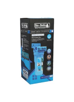 So-Safe In-Line Dual Fitting Water Filter Cartridge Grey and Clear 15 x 15 x 39 cm FHRC-10  - Image 3