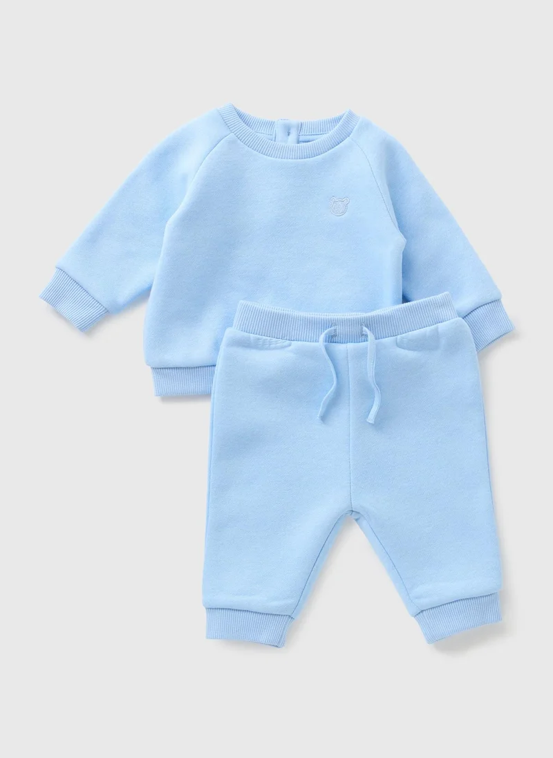 Matalan Baby Blue Sweatshirt & Jogging Bottom Set