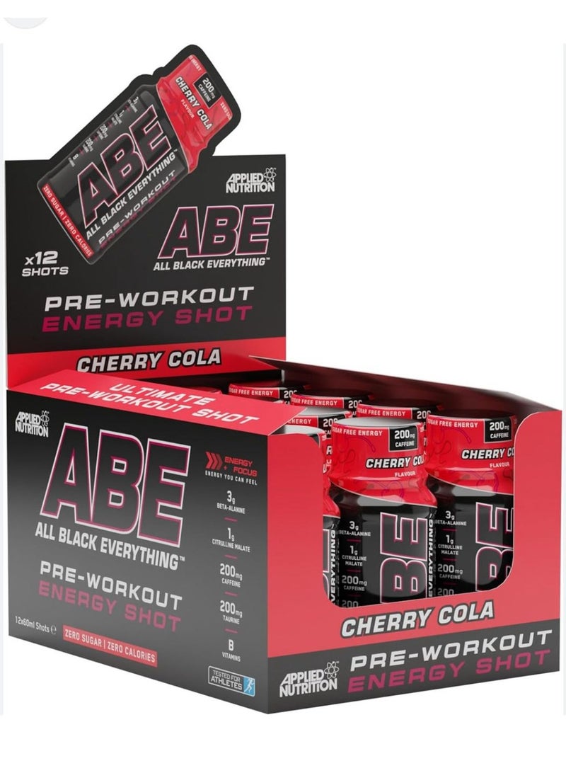 Applied Nutrition Abe Ultimate Pre Workout Shot Cherry Cola Flavour 60Ml Pack Of 12 - Image 1