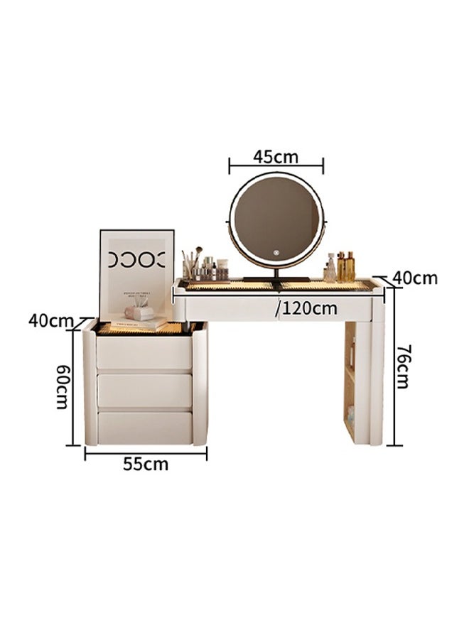 keke - Elegant and Efficient Smart Dressing Table for Contemporary Living Spaces with LED Mirror - Image 1
