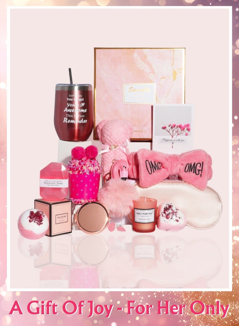 Reva Gift Box Bundle Offer- Unique Female Relaxation SPA Gifts Basket For Birthday Wedding Anniversary And New Year (Red+Blue) - Image 3