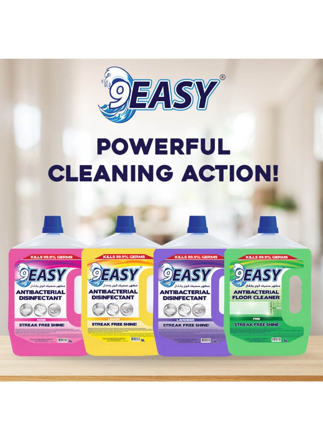 9EASY مطهر مضاد للبكتيريا بنكهة الليمون 3 لتر - Image 4