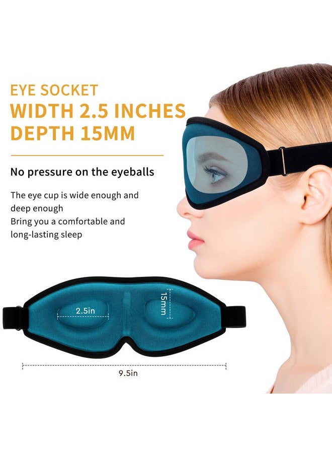 Modvel Sleep Mask for Women and Men，The 3D Sleep Eye Mask Has a Wide and Deep Eye Socket, Blocks Out Light Perfectly, Does Not Press The Eyeball, Comfortable, Soft for Travel，Naps, Yoga  - Image 3