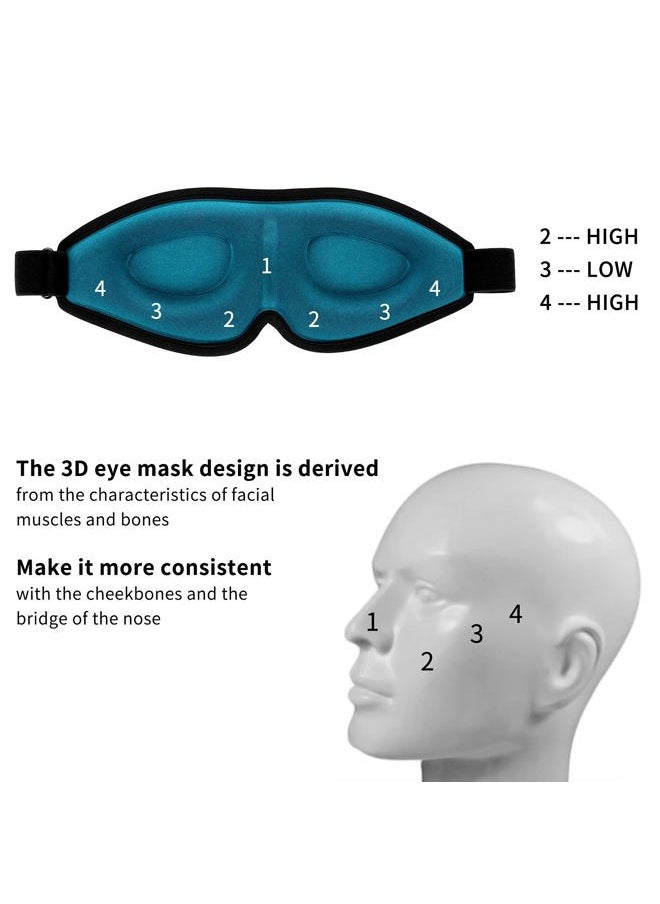 Modvel Sleep Mask for Women and Men，The 3D Sleep Eye Mask Has a Wide and Deep Eye Socket, Blocks Out Light Perfectly, Does Not Press The Eyeball, Comfortable, Soft for Travel，Naps, Yoga  - Image 4
