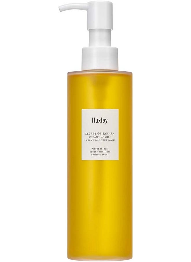 Huxley Secret Of Sahara Cleansing Oil Deep Clean Deep Moist 6.76 Fl Oz ; Korean Cleansing Oil Makeup Remover ; All Skin Types  - Image 1
