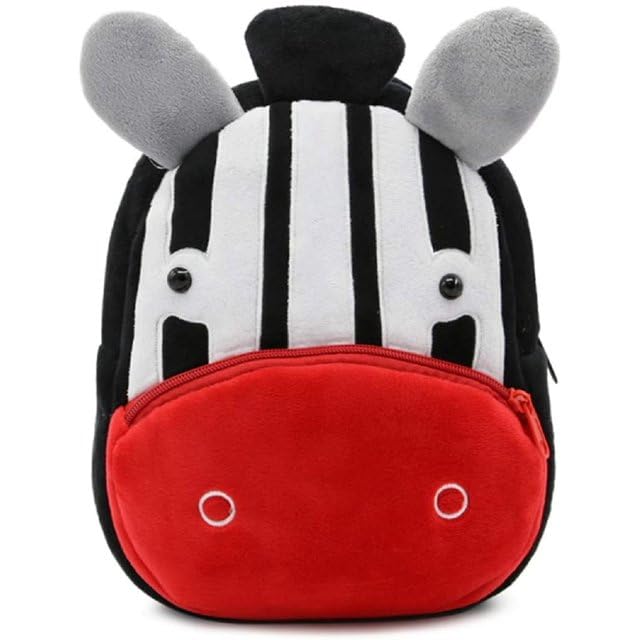 blue tree Cute Kids Backpack Toddler Bag Plush Animal Cartoon Mini Travel Bag for Baby Girl Boy 1-5 Years (small, Zebra, Zebra) - Image 1