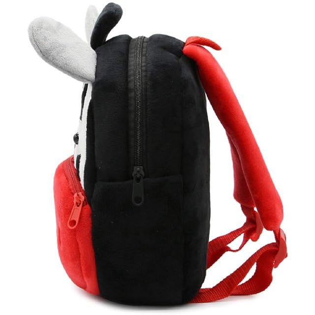 blue tree Cute Kids Backpack Toddler Bag Plush Animal Cartoon Mini Travel Bag for Baby Girl Boy 1-5 Years (small, Zebra, Zebra) - Image 3