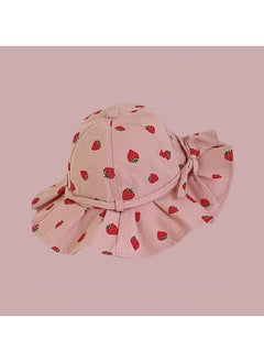 Pink series Children's Travel sun Protection and Sunshade Fisherman hat