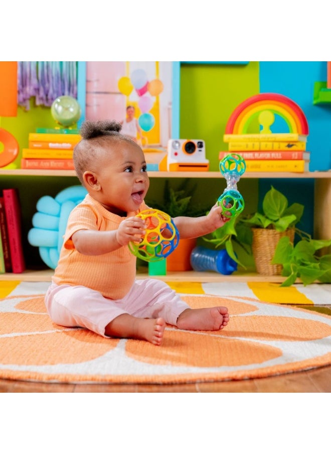 Bright Starts Bright Starts - Grasp The Day, Ball and Rattle Toys 2-Pack, BPA Free, Unisex, Newborn+  - Image 2