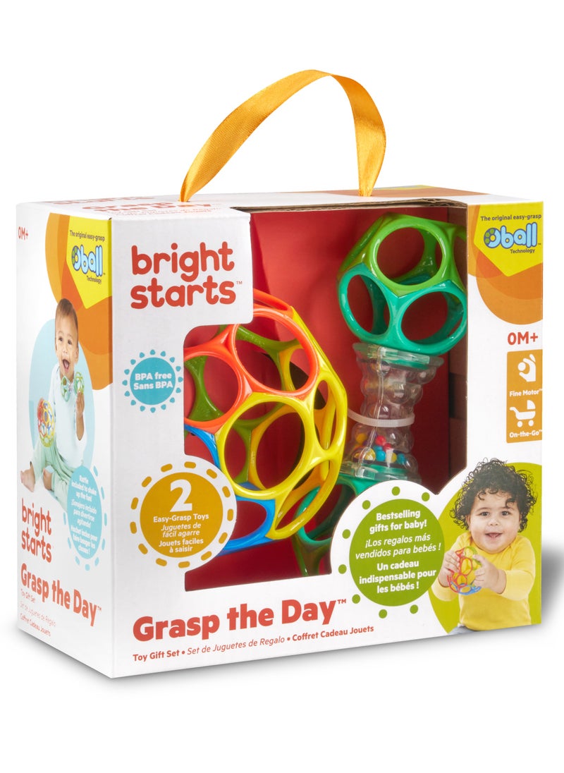 Bright Starts - Grasp The Day, Ball and Rattle Toys 2-Pack, BPA Free, Unisex, Newborn+ - pzsku/ZF51BF6CEECAFD82E2EB5Z/45/_/1730724403/771c84dd-3f22-4de1-9af0-d3118ca57aec